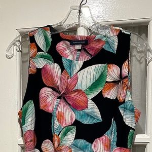 Tommy Hilfiger black flower print dress Size 6